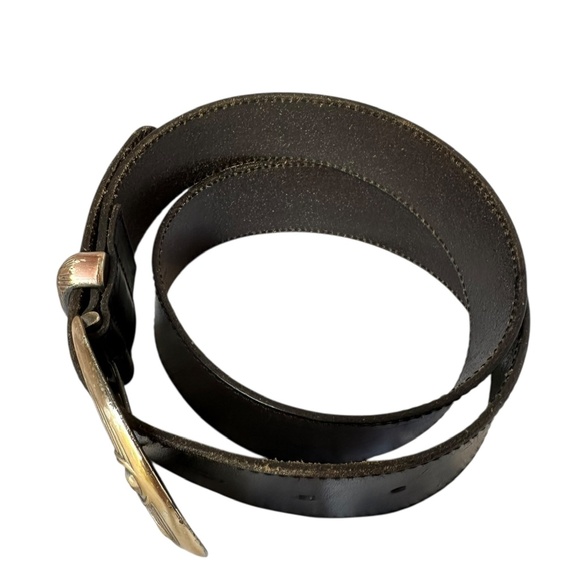 Genuine Vintage TONY BARCELO Black Leather Belt M Spain main image 6